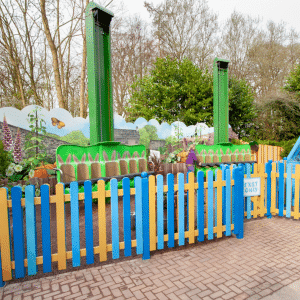 Safety interlock installed on Peter Rabbit Ride access point at Alton Towers