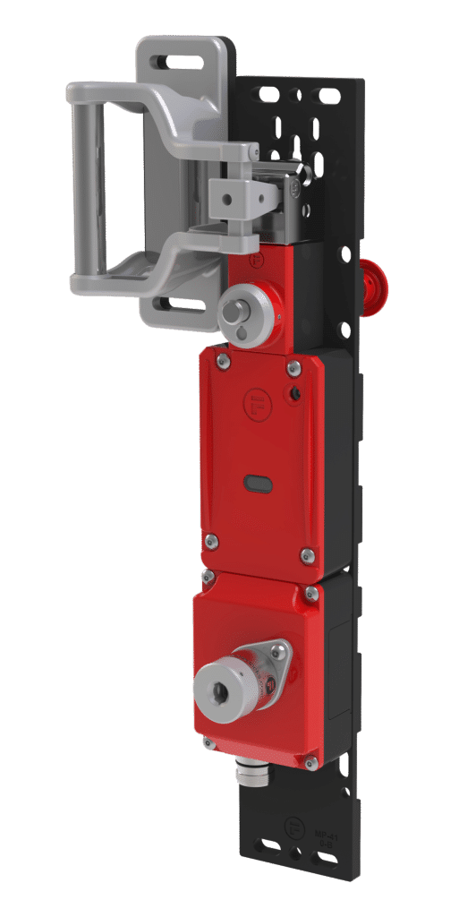 Hardwired amGardpro solution delivering reliable EN 528 conformity for ASRS with robust mechanical safety features.
