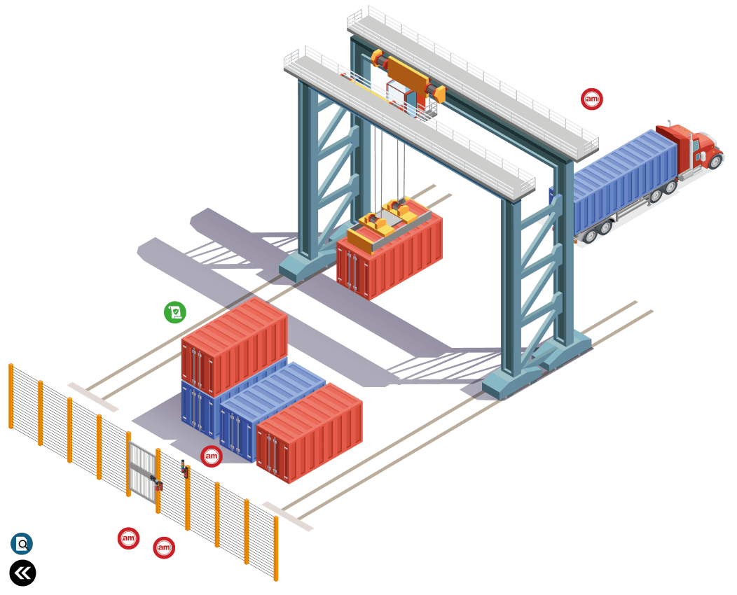 Automated Rubber Tyred Gantry