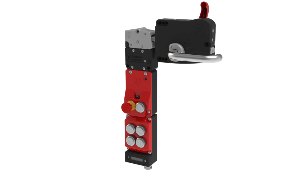 Image of an amGardpro unit with EtherCAT and FSoE and a right handed handle